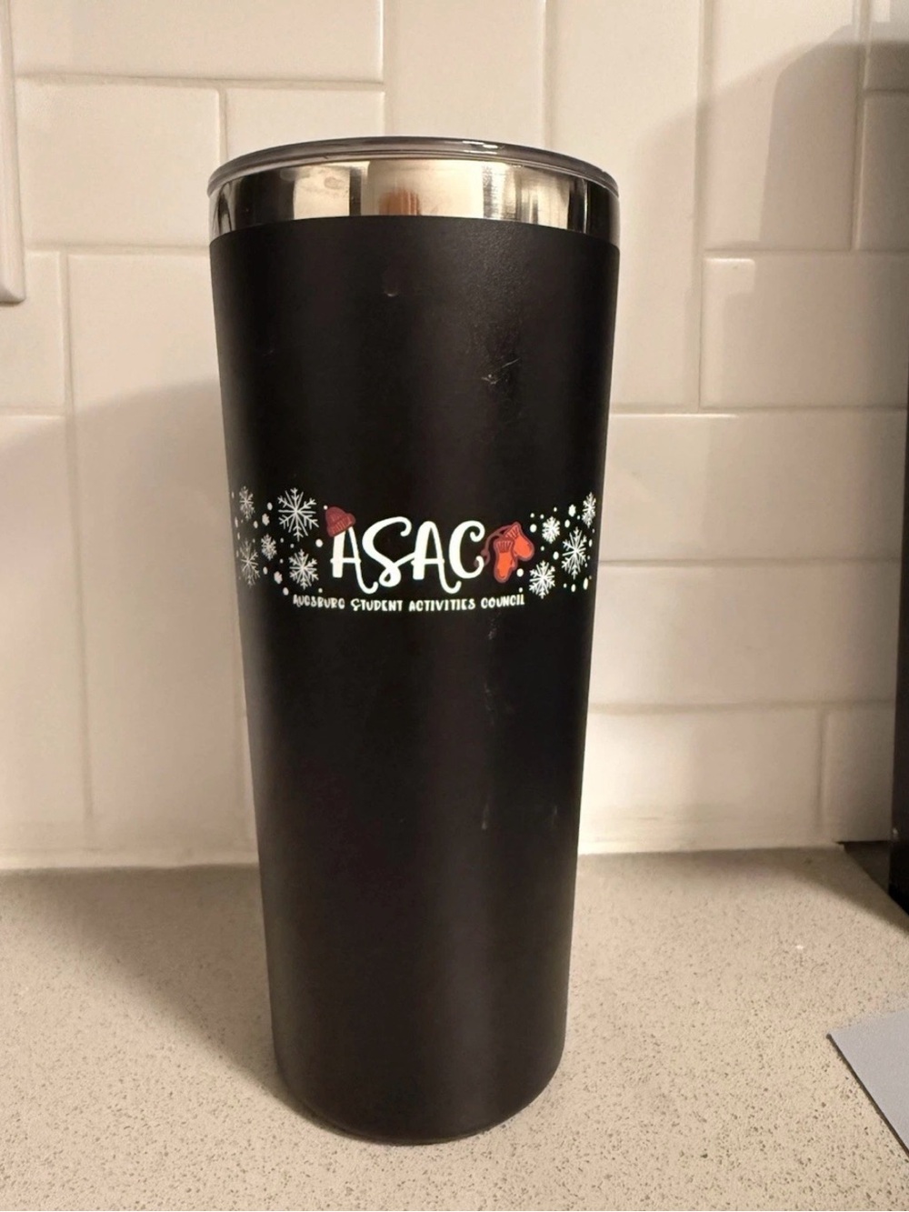 Black Stainless Travel Tumbler